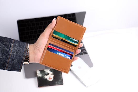 A minimalist wallet with only a few essential cards